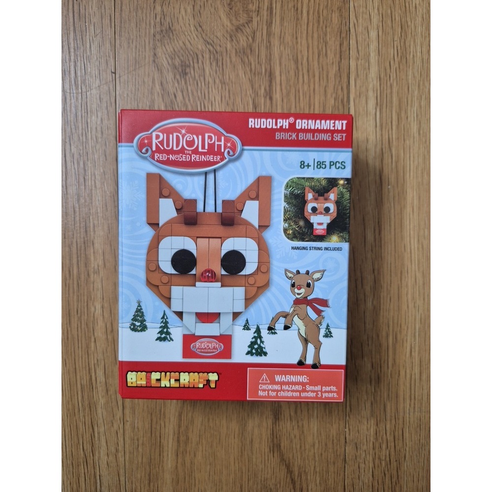 Brickcraft Rudolph The Red-Nosed Reindeer Brick Building Set Christmas‎ Ornament